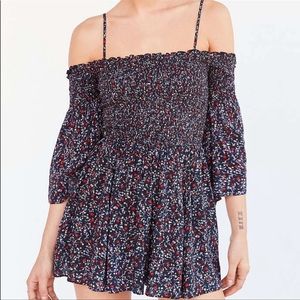 UO Ecote Lula off the shoulder romper